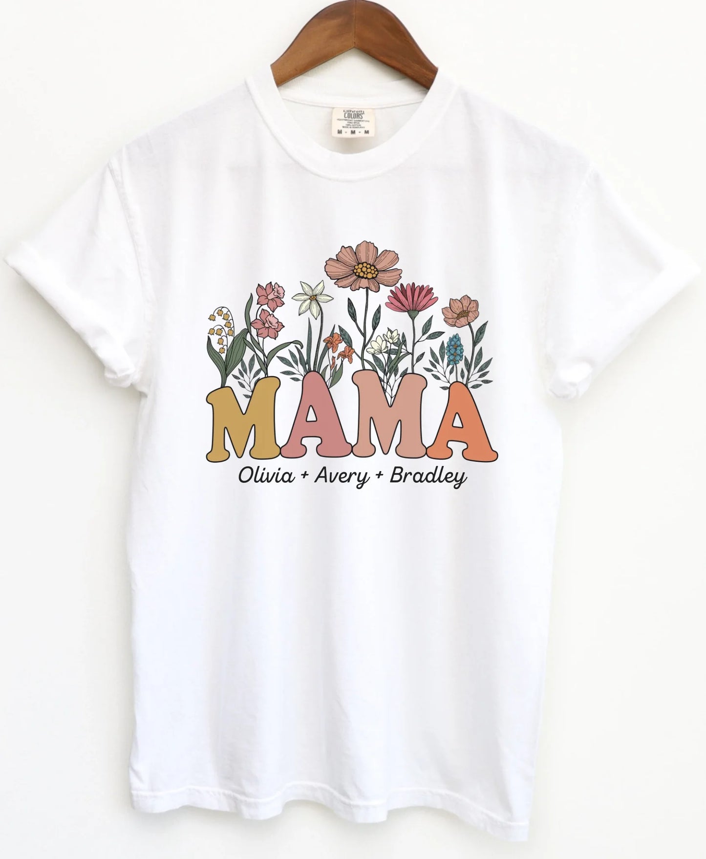 Blooming Mama - Gift for Mom - Personalized T-Shirt