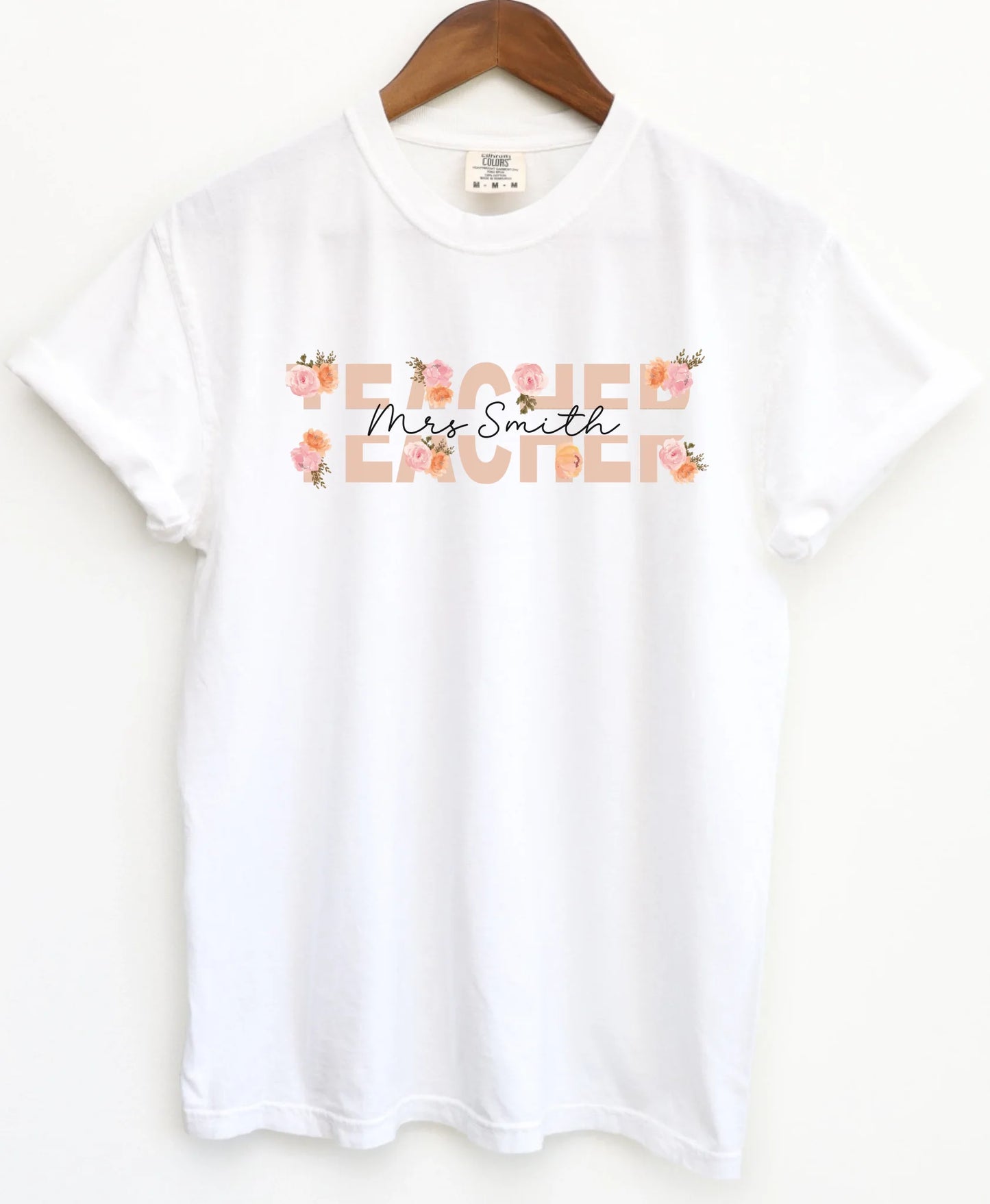 Teach Love Bloom - Gift for Teacher - Personalized T-Shirt