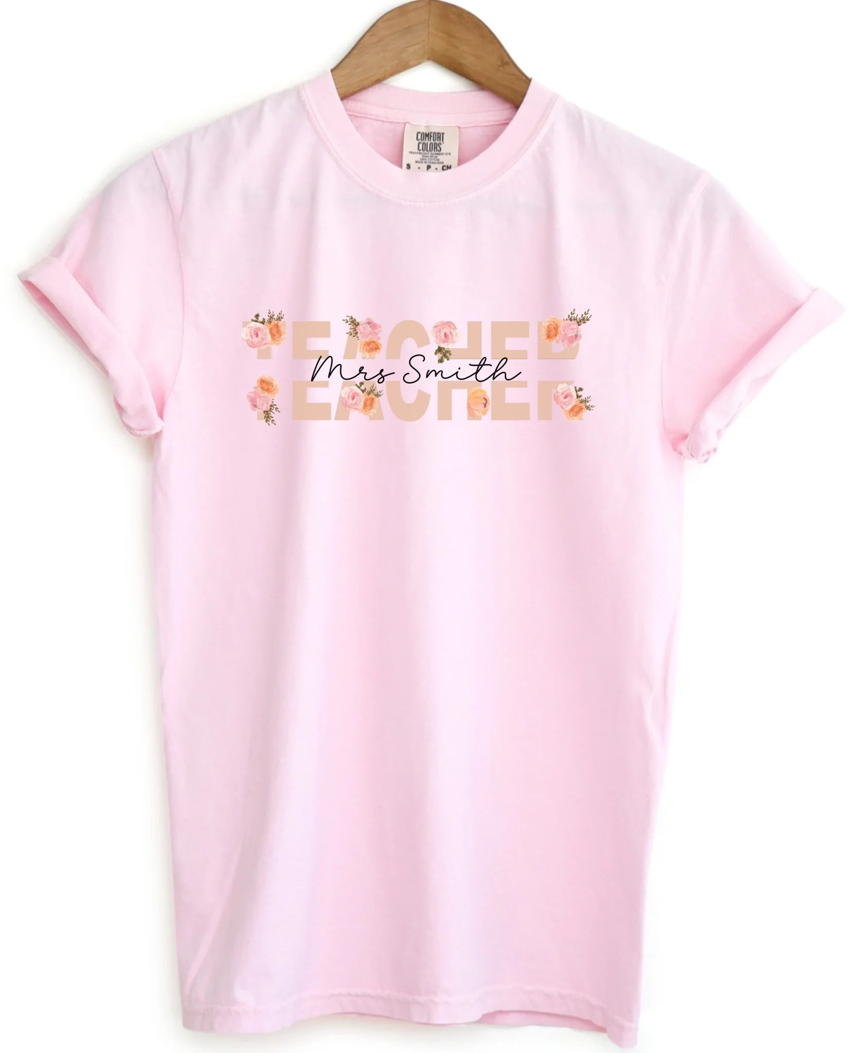 Teach Love Bloom - Gift for Teacher - Personalized T-Shirt