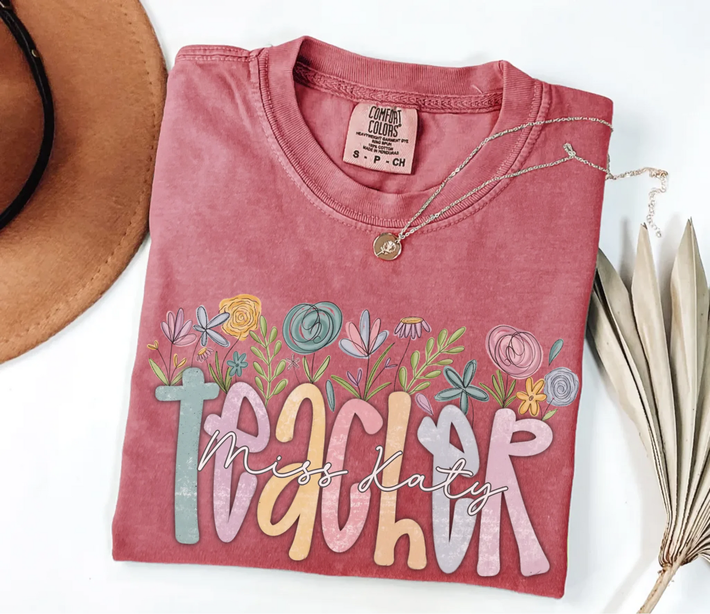 Inspiring in Bloom - Gift for Teacher - Personalized T-Shirt