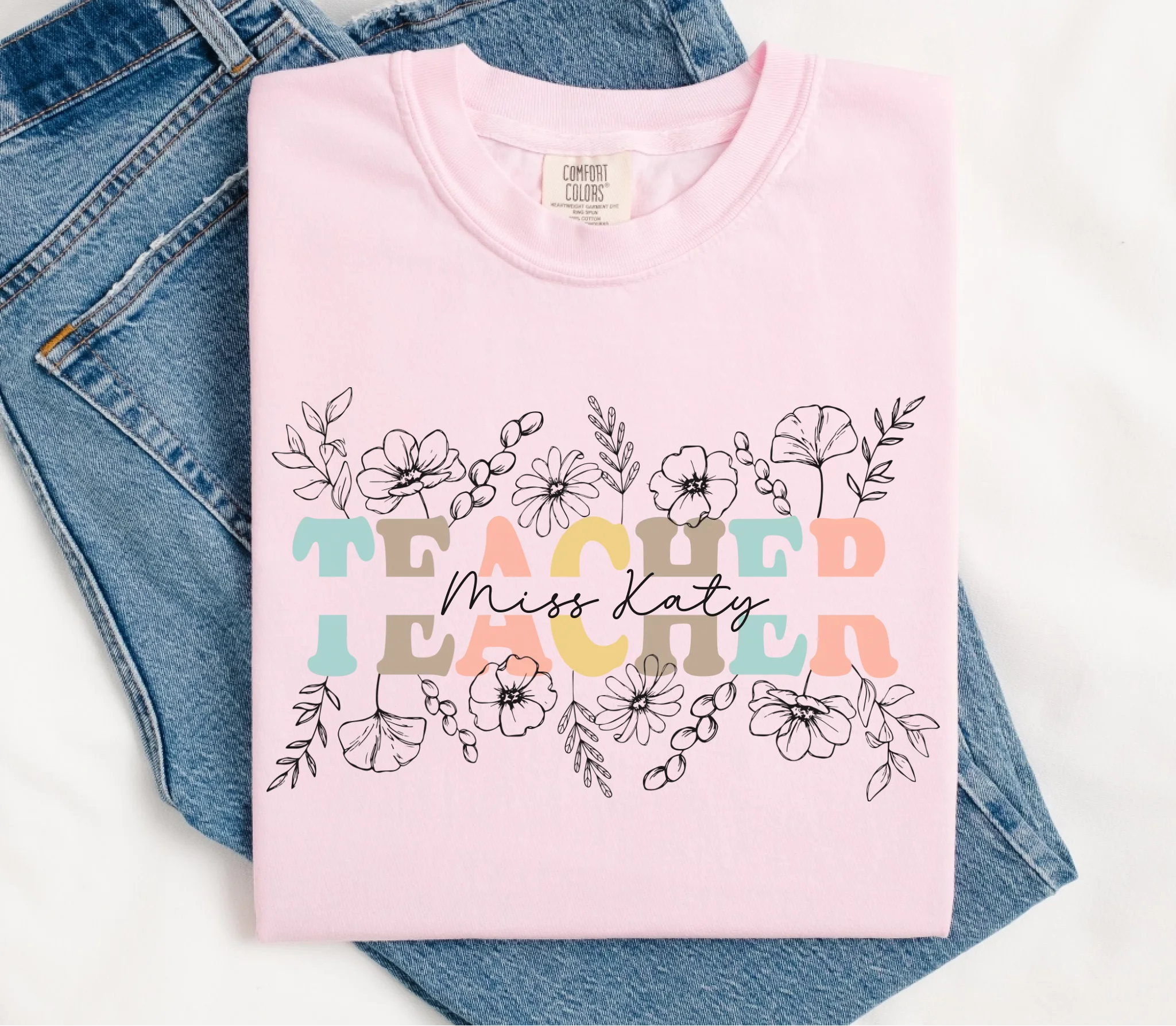 ParadiseMockups_ComfortColors_2727_Flatlay_Blossom_BBG_2