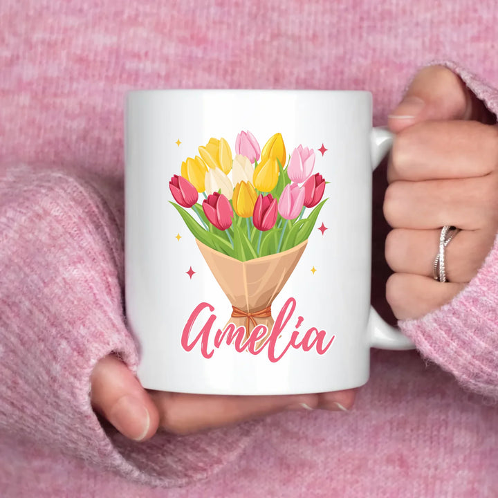 Bloom By Birth – Gift for Moms and Loved Ones – Personalized Mug