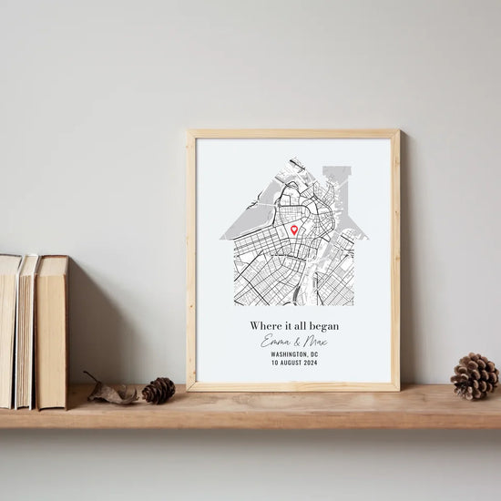 8x10 Bookshelf Vertical Frame Mockup No Passe Partout