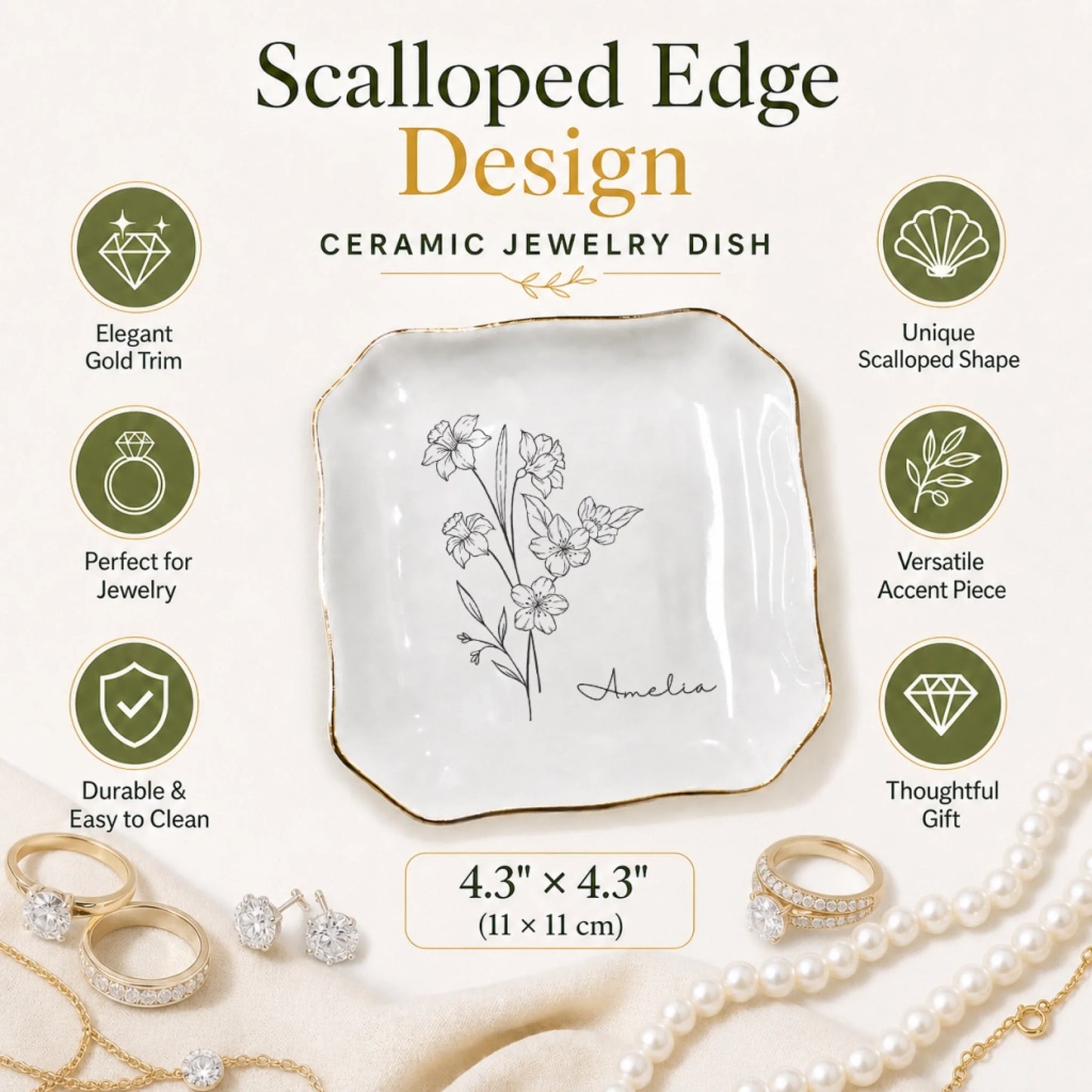 ceramic dish scallop copy