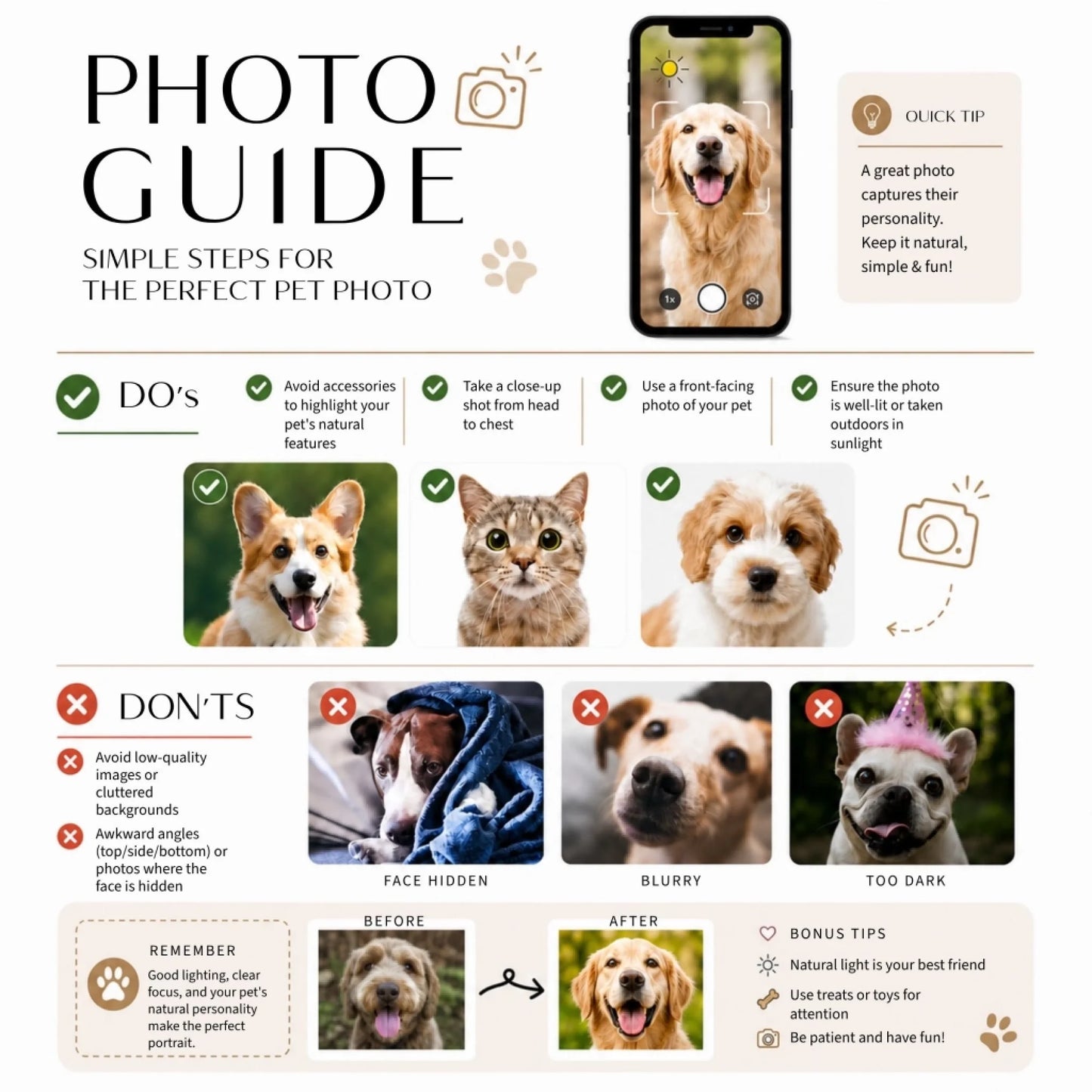 pet photo guide 31.5