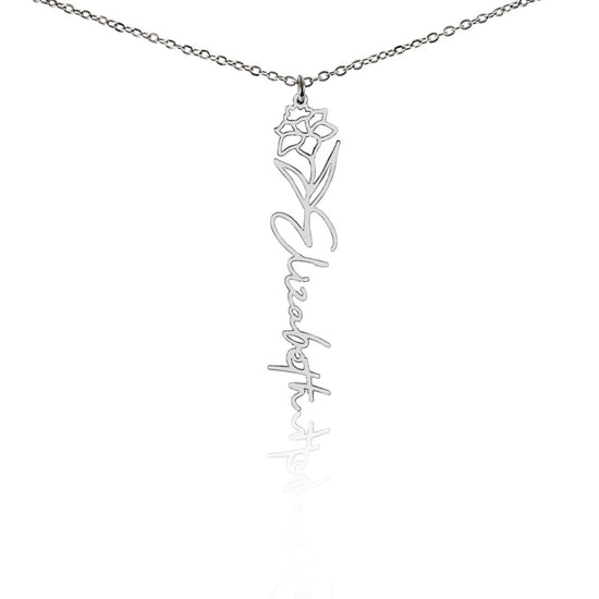 Flower Name Necklace Dec Plain 12