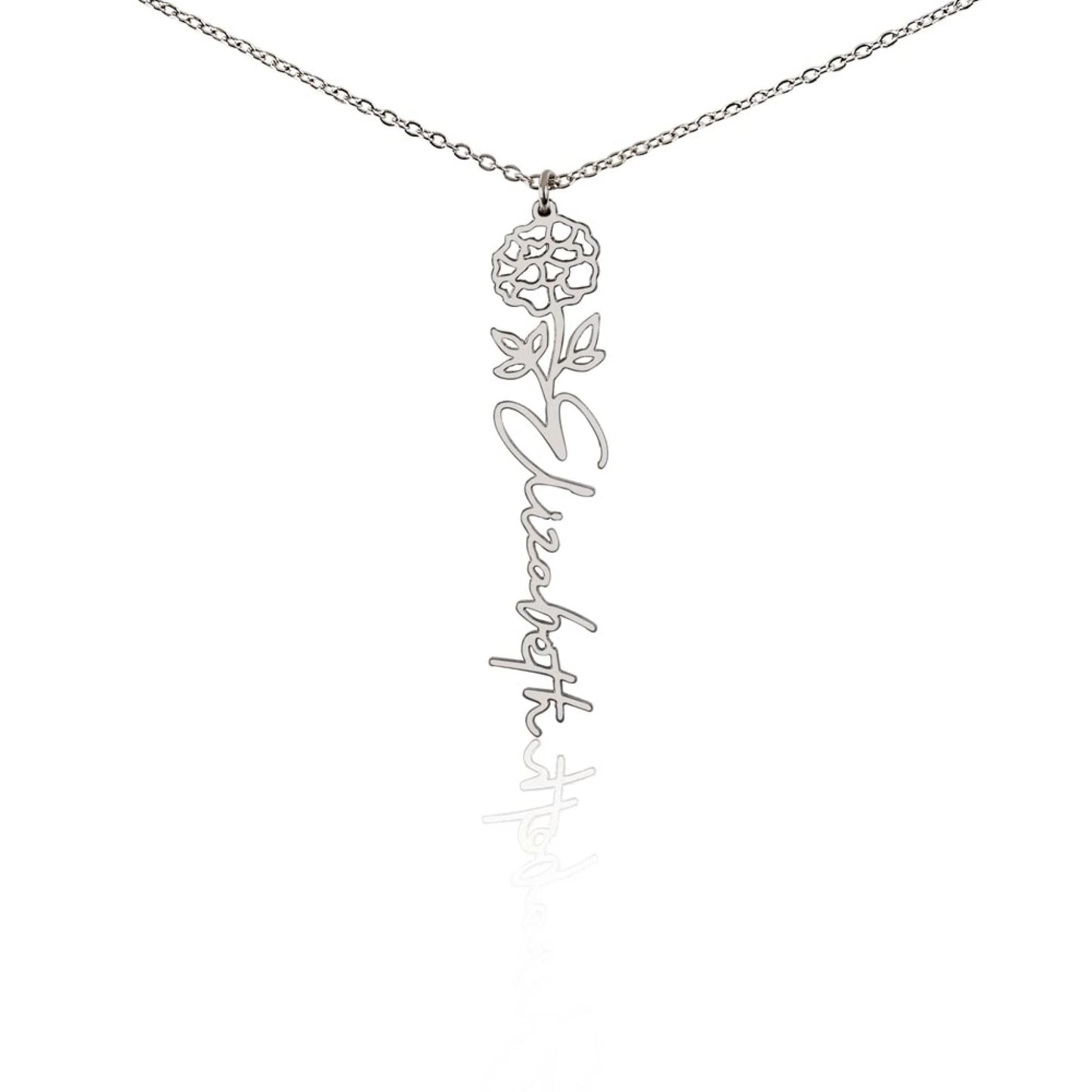 Flower Name Necklace Oct Plain 10