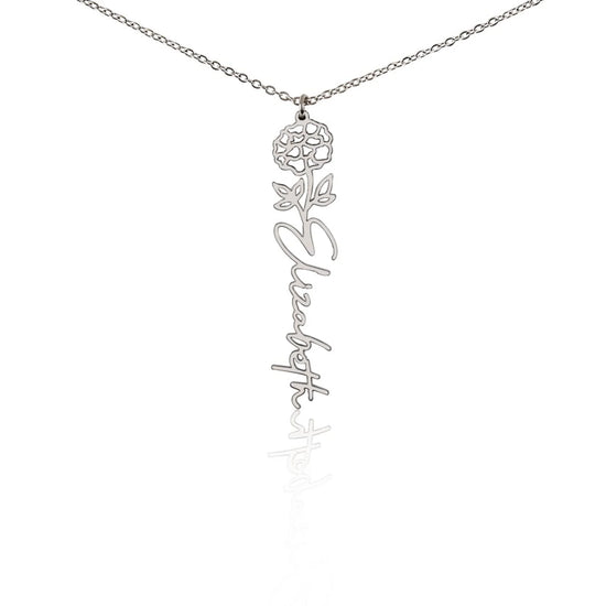 Flower Name Necklace Oct Plain 10