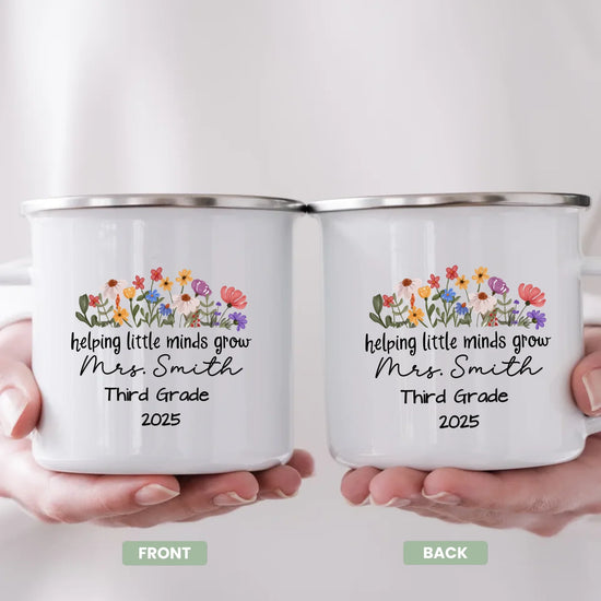 Ceramic teacher mug personalized for classroom personalization