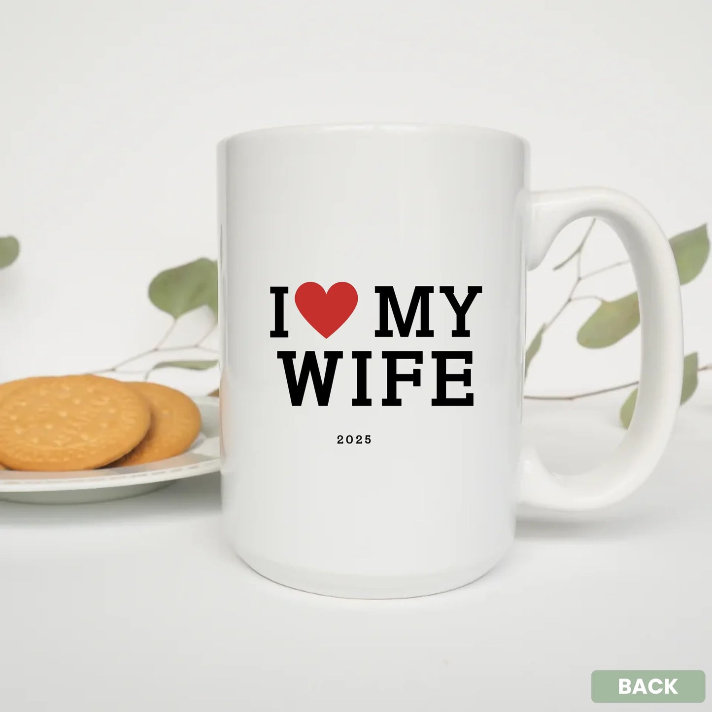 - 15oz Mug White Plate Cookies