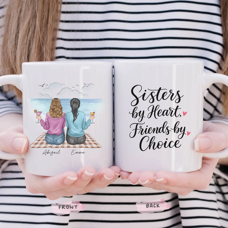 Always My Best Friend personalized mug, front view with custom design, gift for friend