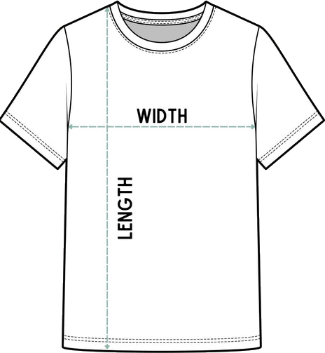 Classic Tee measurement diagram